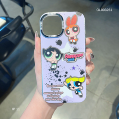 ** Ốp IP 11 6.1 lưng cứng viền dẻo Powerpuff Girls