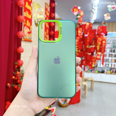 Ốp IP 14 Pro Max Lưng nhám bạc full màu