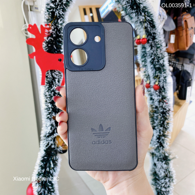 ** Ốp Xiaomi Redmi 13C Vân giả da Adidas