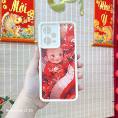 ** Ốp Xiaomi Redmi Note 12 5G dẻo in bé và rồng viền nổi