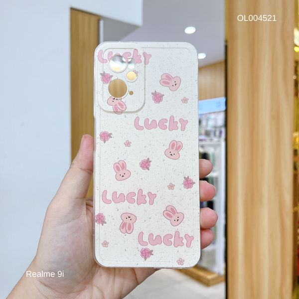 ** Ốp Realme 9i dẻo in Thỏ Lucky viền trong