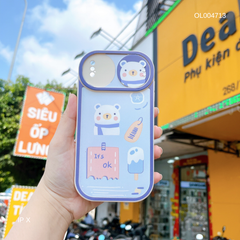 ** Ốp IP X dẻo Gấu It's OK trượt camera