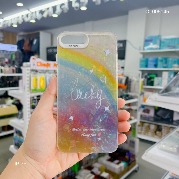 Ốp IP 7+ vân đá thạch anh in Lucky Better