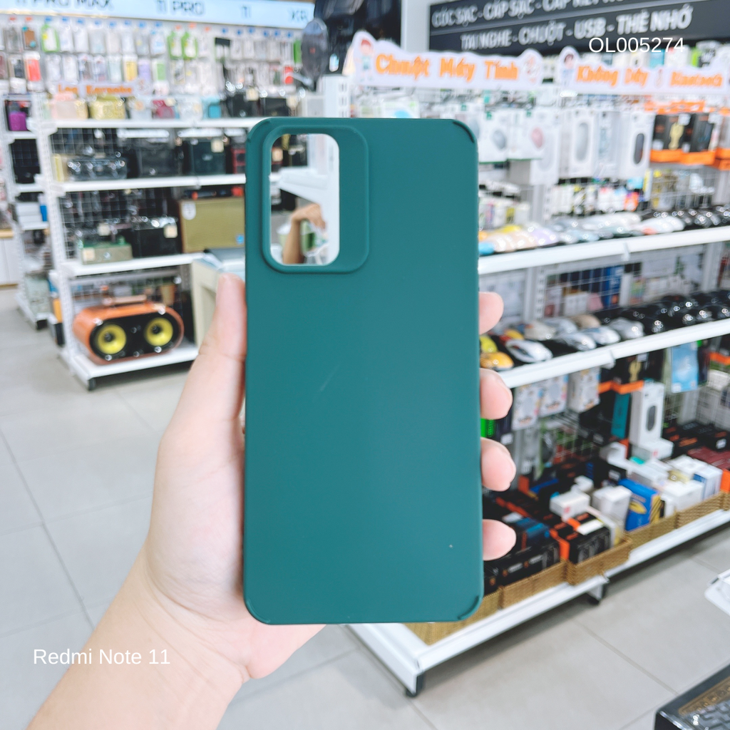 Ốp Xiaomi Redmi Note 11/Note 11s Silicon full màu trơn