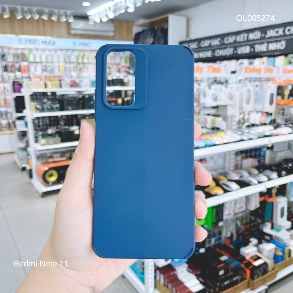 Ốp Xiaomi Redmi Note 11/Note 11s Silicon full màu trơn