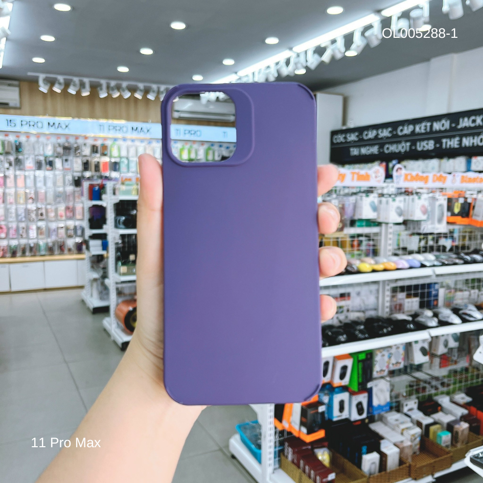 Ốp IP 11 Pro Max Silicon full màu trơn