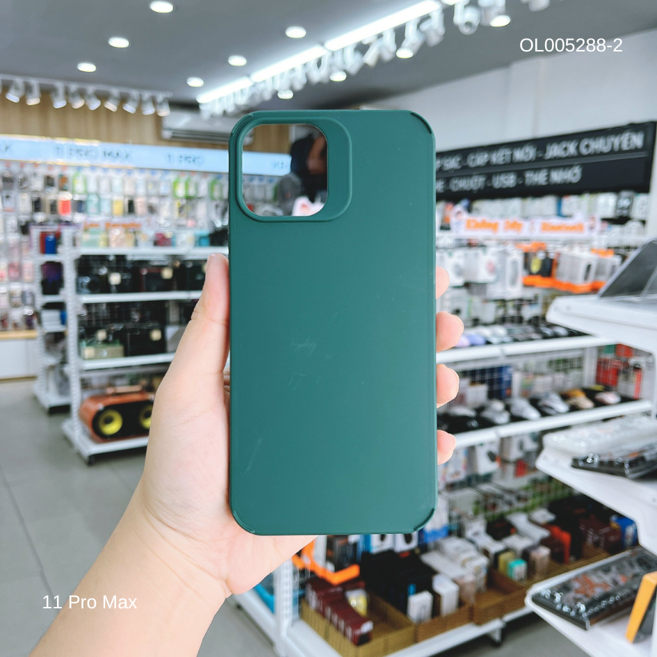 Ốp IP 11 Pro Max Silicon full màu trơn