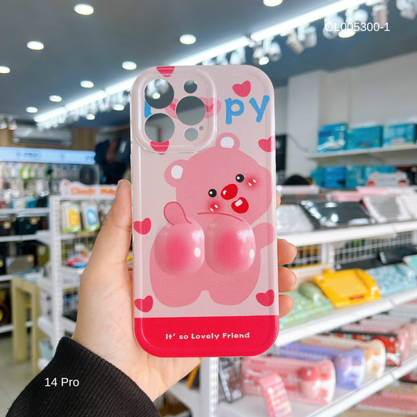 ** Ốp IP 14 Pro dẻo má phồng cute