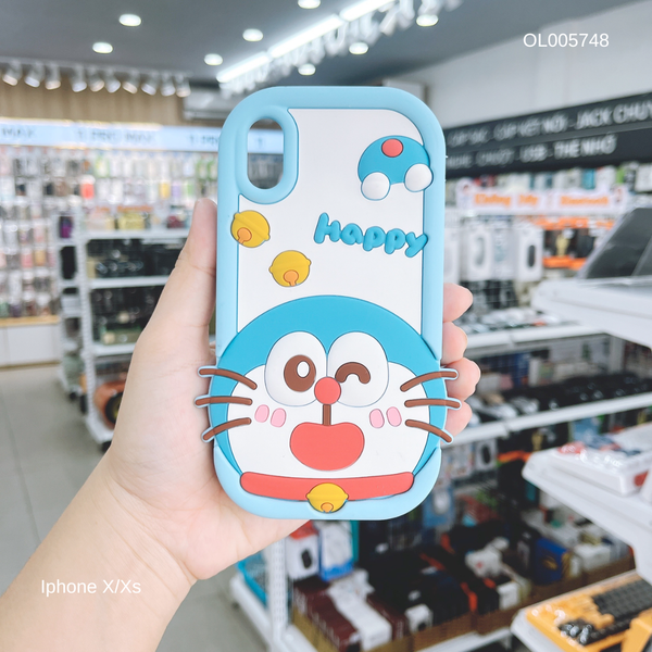 Ốp IP X dẻo su Doraemon happy