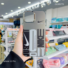 Ốp IP 11 Pro nhám bạc Nike do it camera more