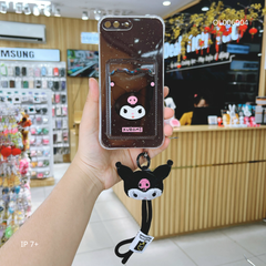 ** Ốp IP 7+ dẻo in Kuromi ví card kèm dây