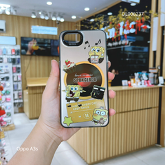 Ốp Oppo A3s nhám bạc in hình Spongebob