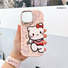 ** Ốp IP 11 6.1 Silicon in Kitty áo Happy