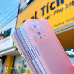 Ốp IP 14 Pro Max nhám siêu mỏng bảo vệ camera