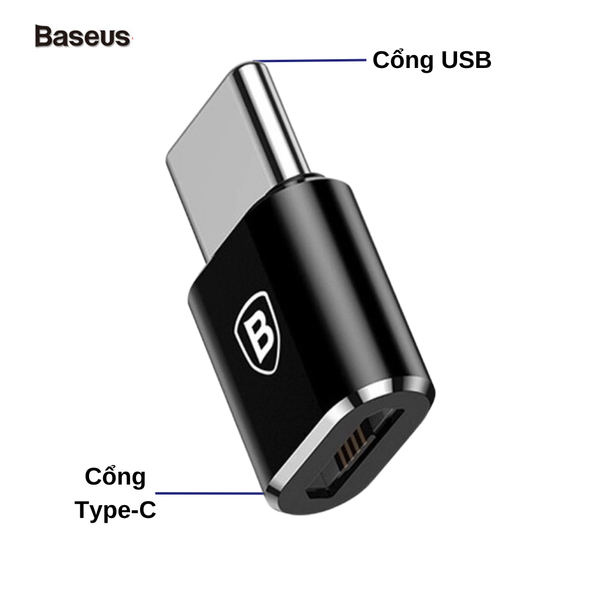 ** OTG Baseus Mini Micro Female to Type C male adapter converter