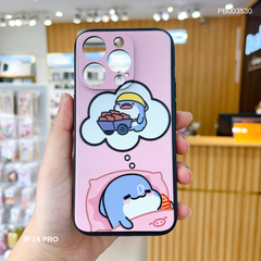Ốp IP 14 Pro dẻo in 3D baby shark ngủ