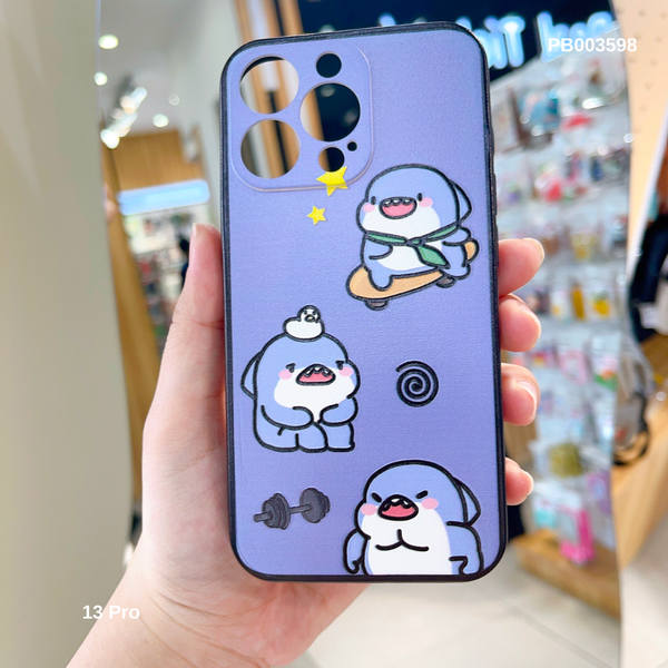 Ốp IP 13 Pro dẻo in 3D baby shark tập tạ
