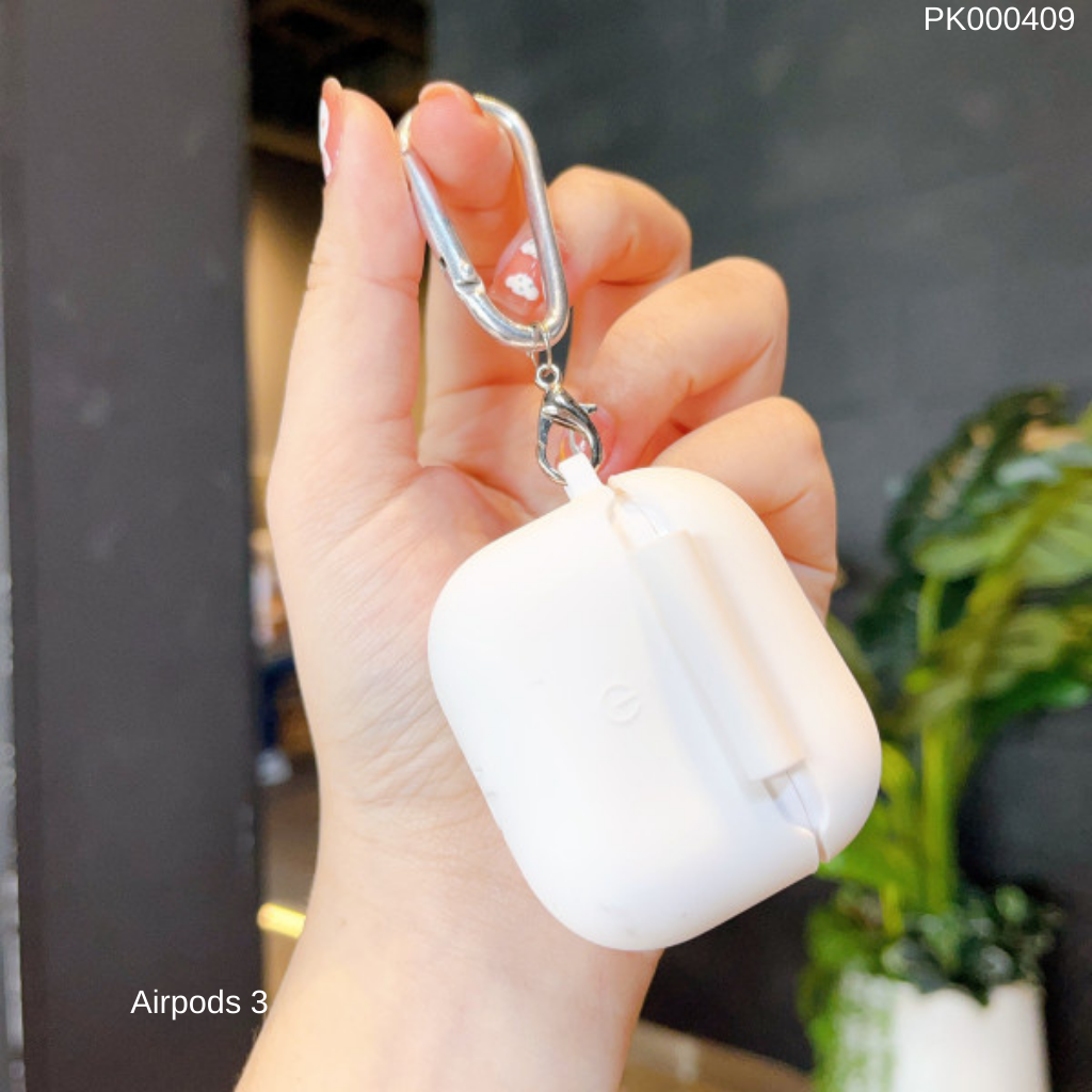 ** Case Airpods 3 silicon kèm móc khoá