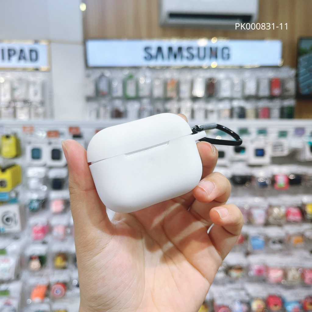 ** Case Airpods 1/2 silicon kèm móc khóa