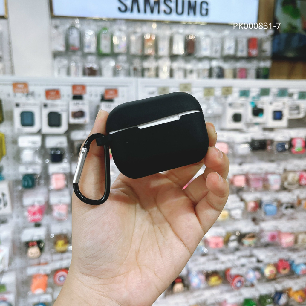 ** Case Airpods 1/2 silicon kèm móc khóa