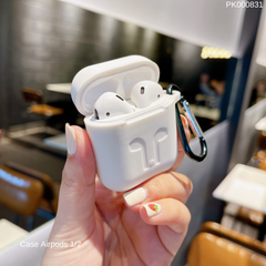 ** Case Airpods 1/2 silicon kèm móc khóa