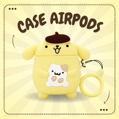 ** Case Airpods 1/2 dẻo chó vàng Pudding