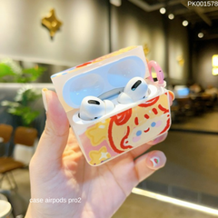 ** Case Airpods Pro 2 dẻo sơn dầu mặt cô gái