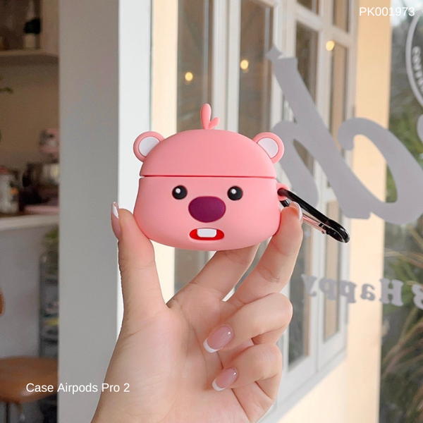 ** Case Airpods Pro 2 dẻo mặt Hải ly