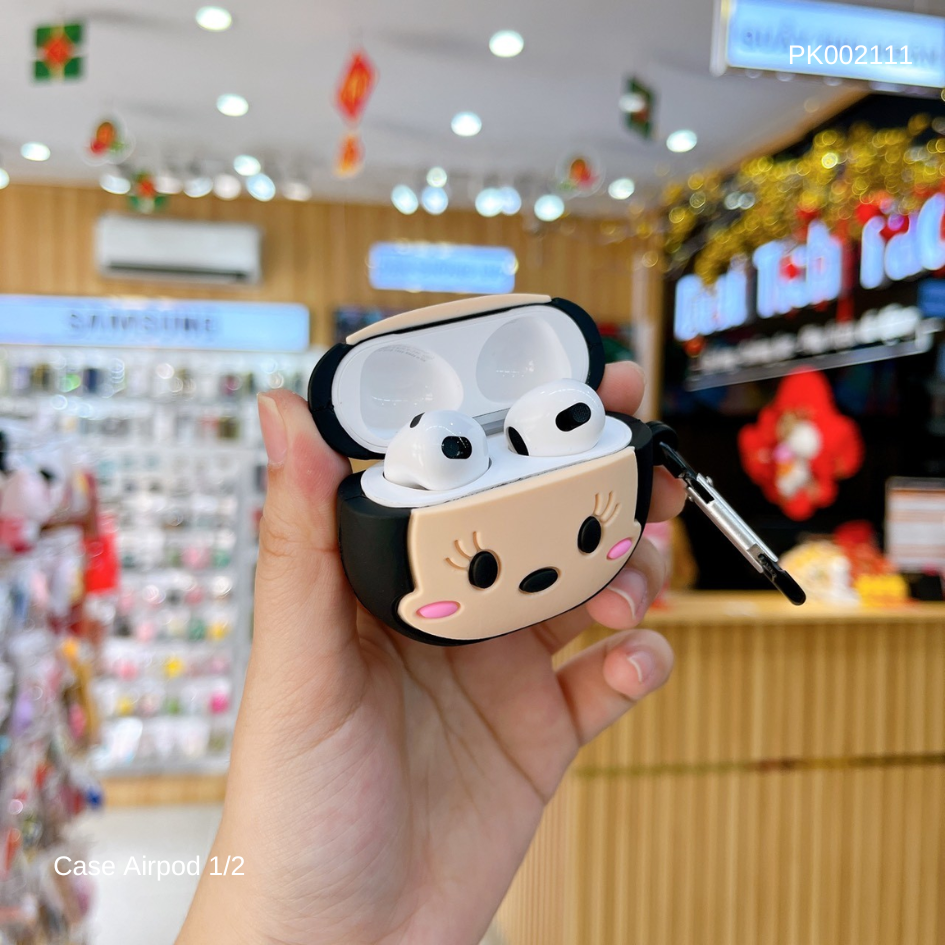 ** Case Airpods 1/2 dẻo mặt chuột Minnie