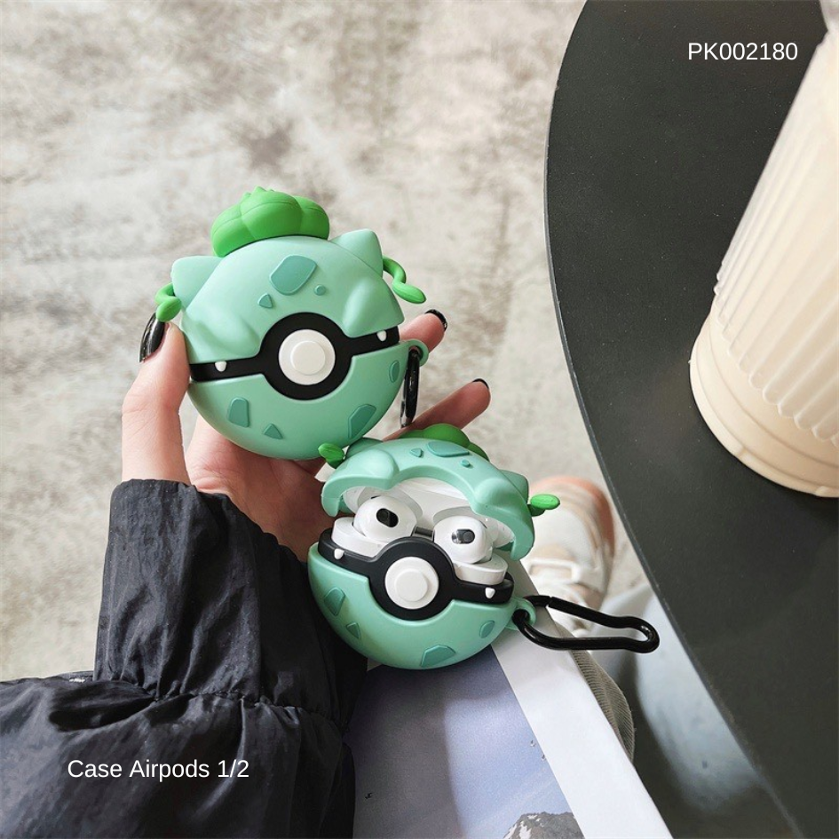 ** Case Airpods 1/2 dẻo Bulbasaur Ball