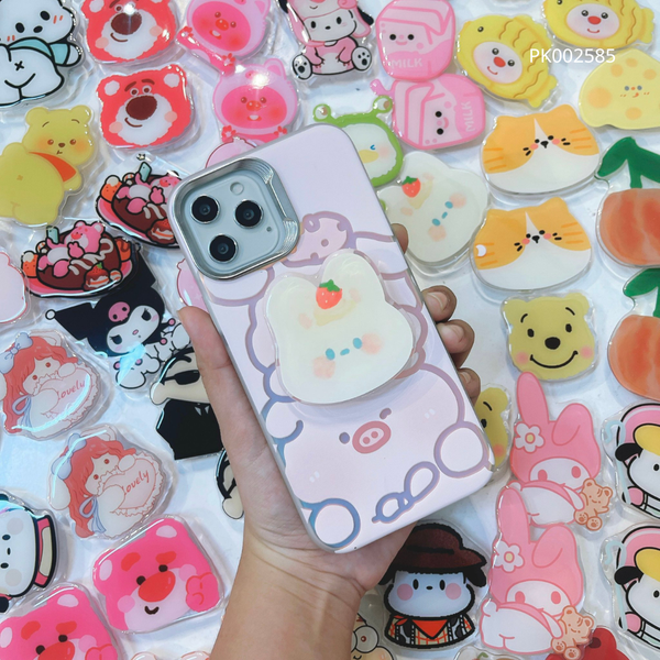 ** Popsocket Hình To Gấu vàng dâu