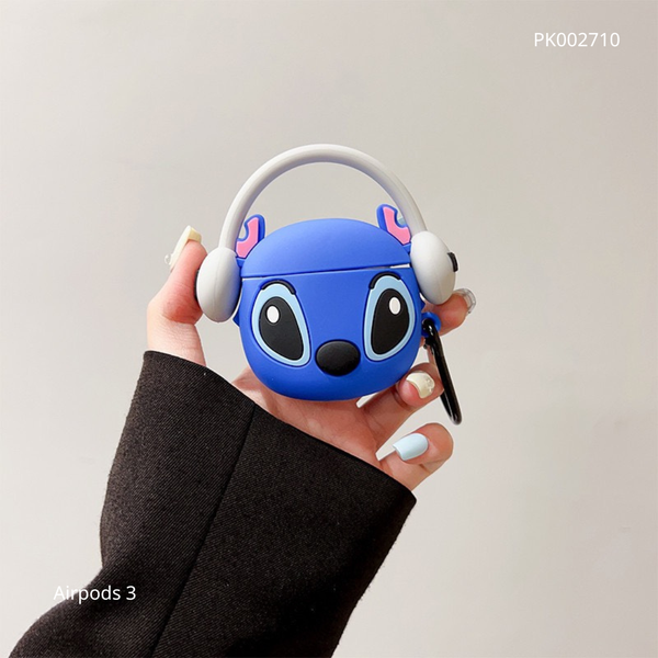 ** Case Airpods 3 dẻo Stitch tai nghe