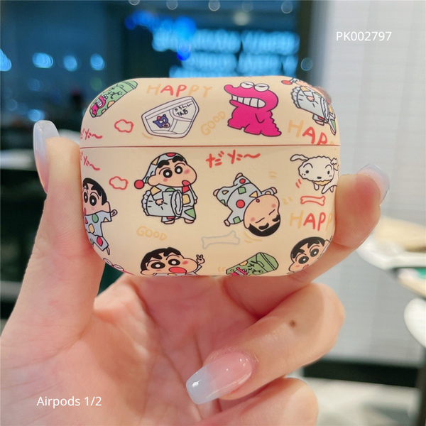 Case Airpods 1/2 nhiều hình Kushin