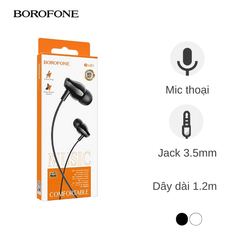 ** Tai nghe dây Borofone BM61