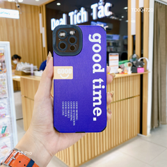 Ốp IP 12 Pro 6.1 Good Time vân vali bảo vệ camera