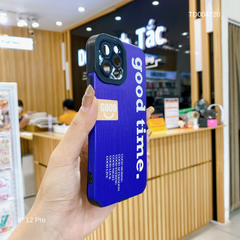 Ốp IP 12 Pro 6.1 Good Time vân vali bảo vệ camera