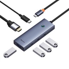 Hub chuyển Type C 6 in 1 Baseus UltraJoy 4U 1Hdmi 1PD