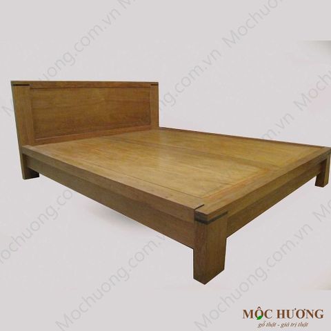  Giường gỗ khối chân thấp 