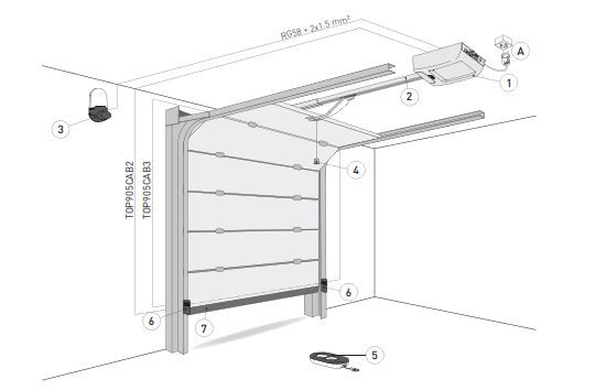  CỬA NÂNG DITEC TOP603H 