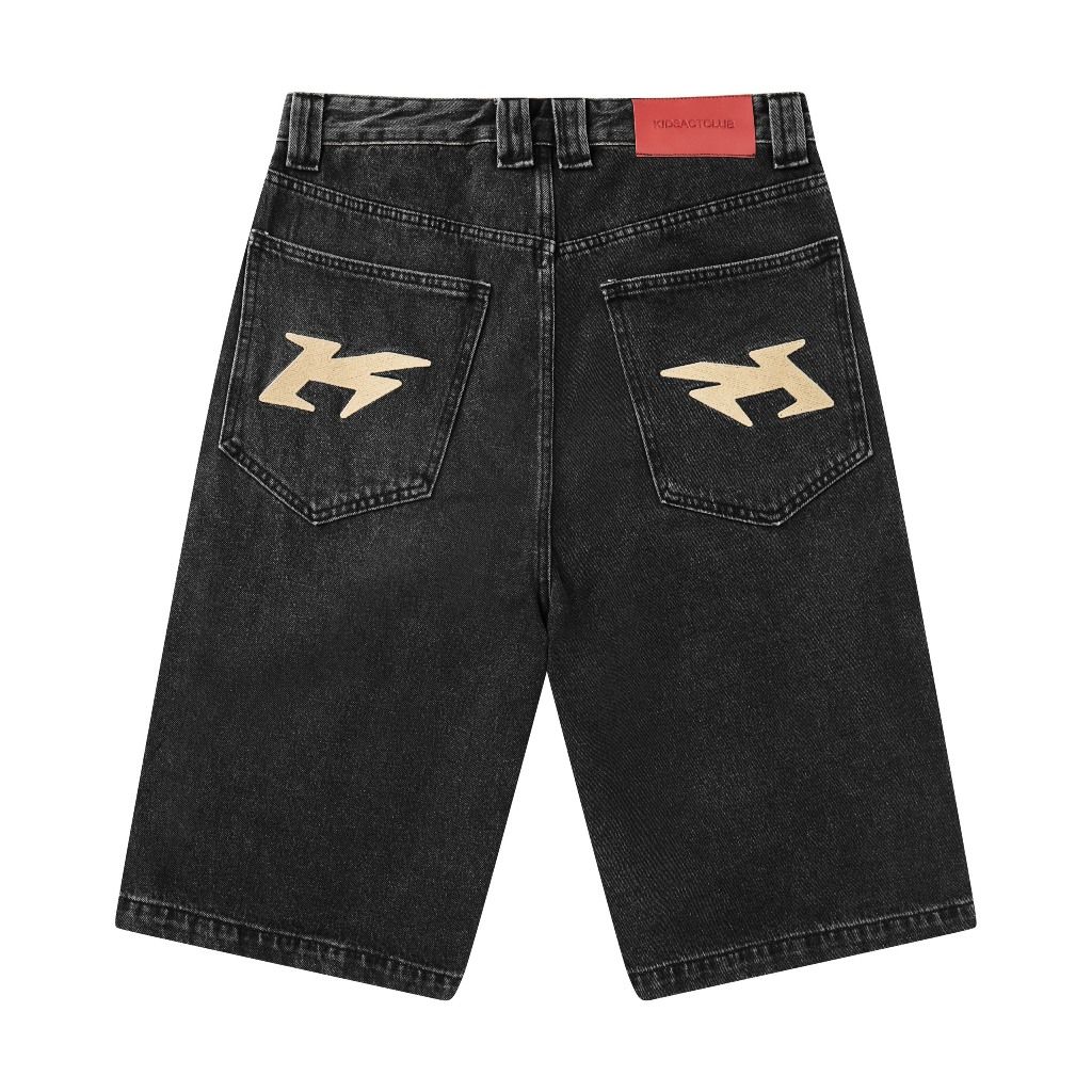  Quần Short Jean Ống Rộng | KAC LOGO BAGGY SHORT 