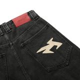  Quần Short Jean Ống Rộng | KAC LOGO BAGGY SHORT 