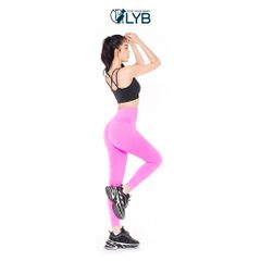 SET ĐỒ TẬP QUẦN LEGGING HỒNG NEON LYB