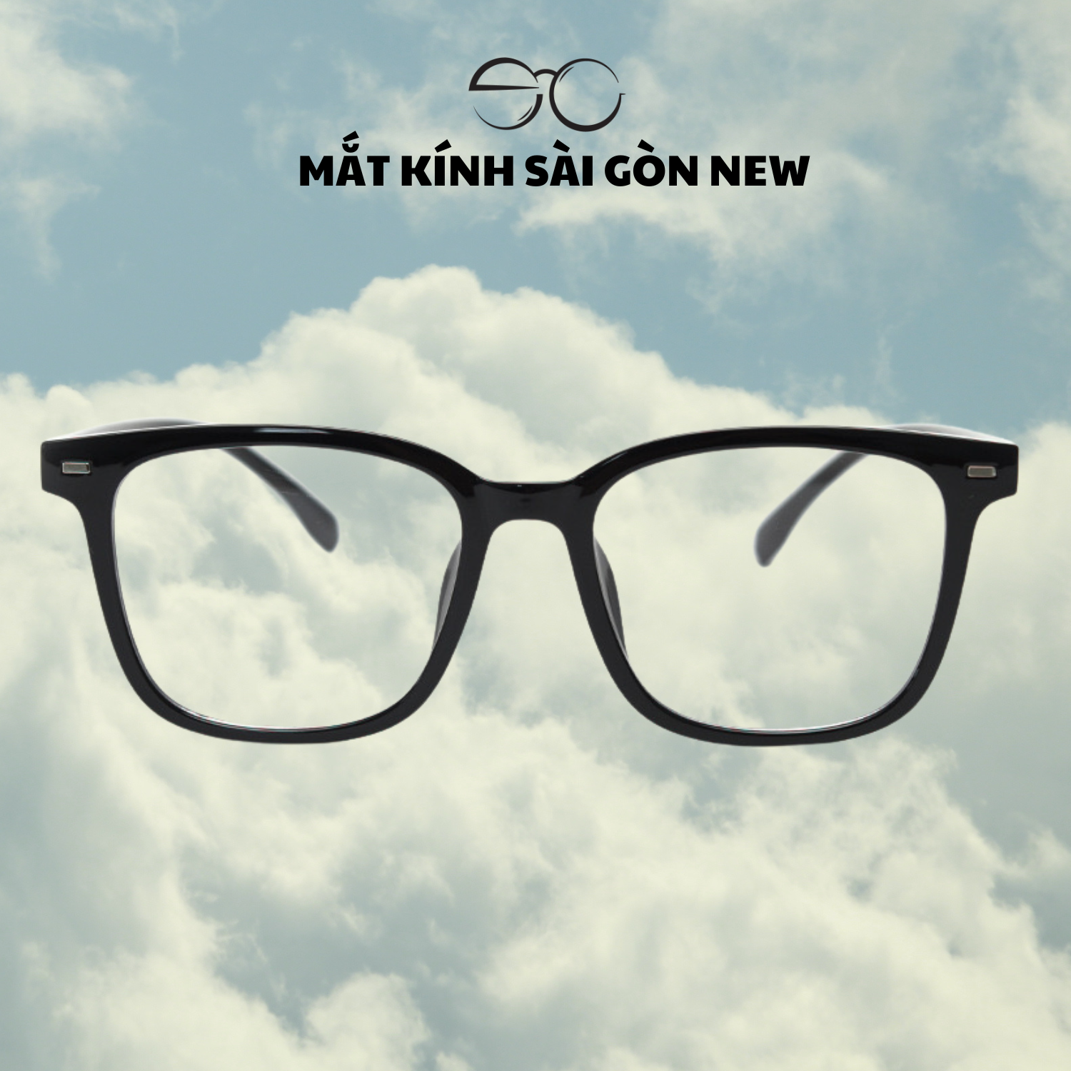 Gọng kính Nhựa dẻo Vuông Basic Nam nữ Unisex SGNew 1312