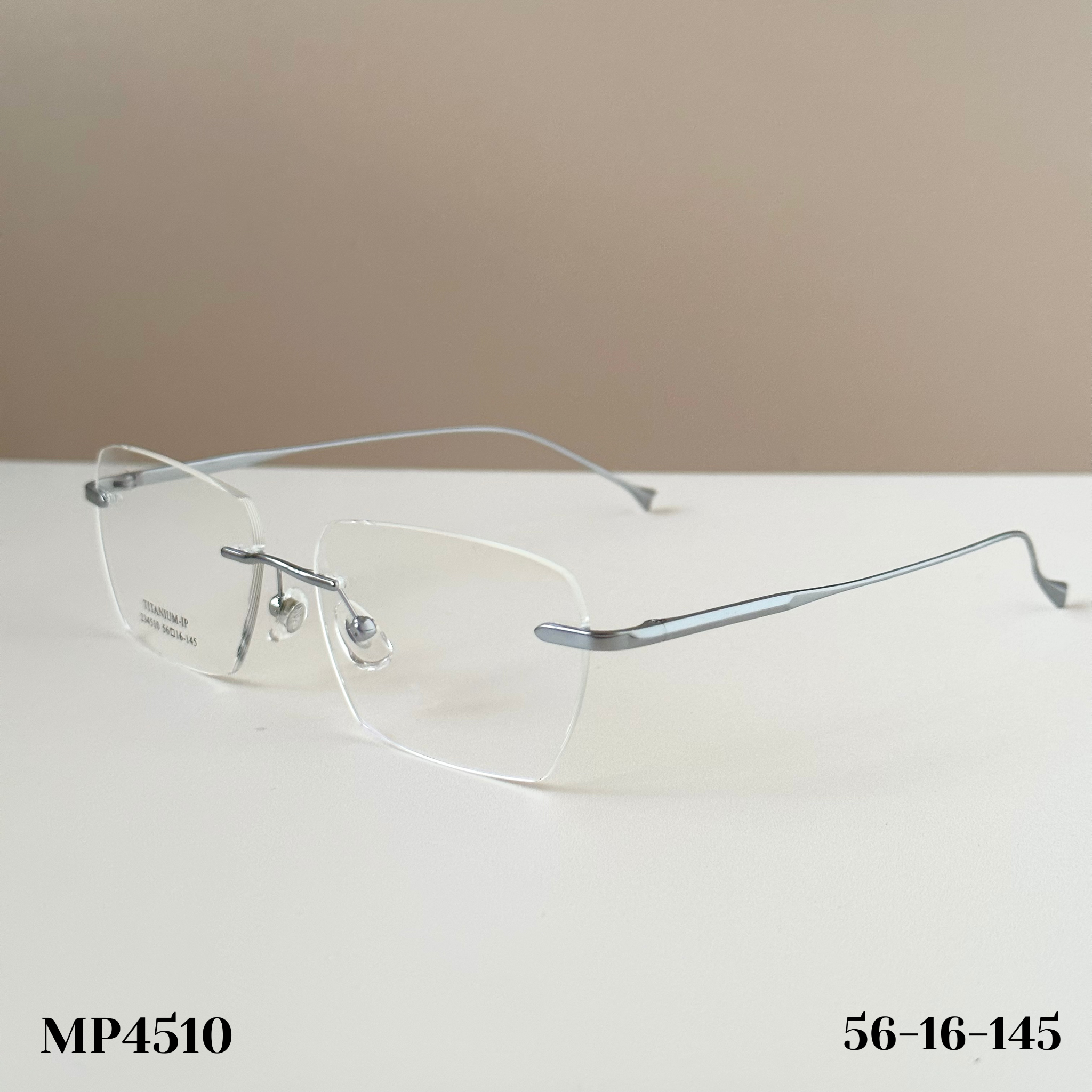 Gọng kính khoan Không viền Titanium Không rỉ Nam Nữ Unisex SGNew 4510