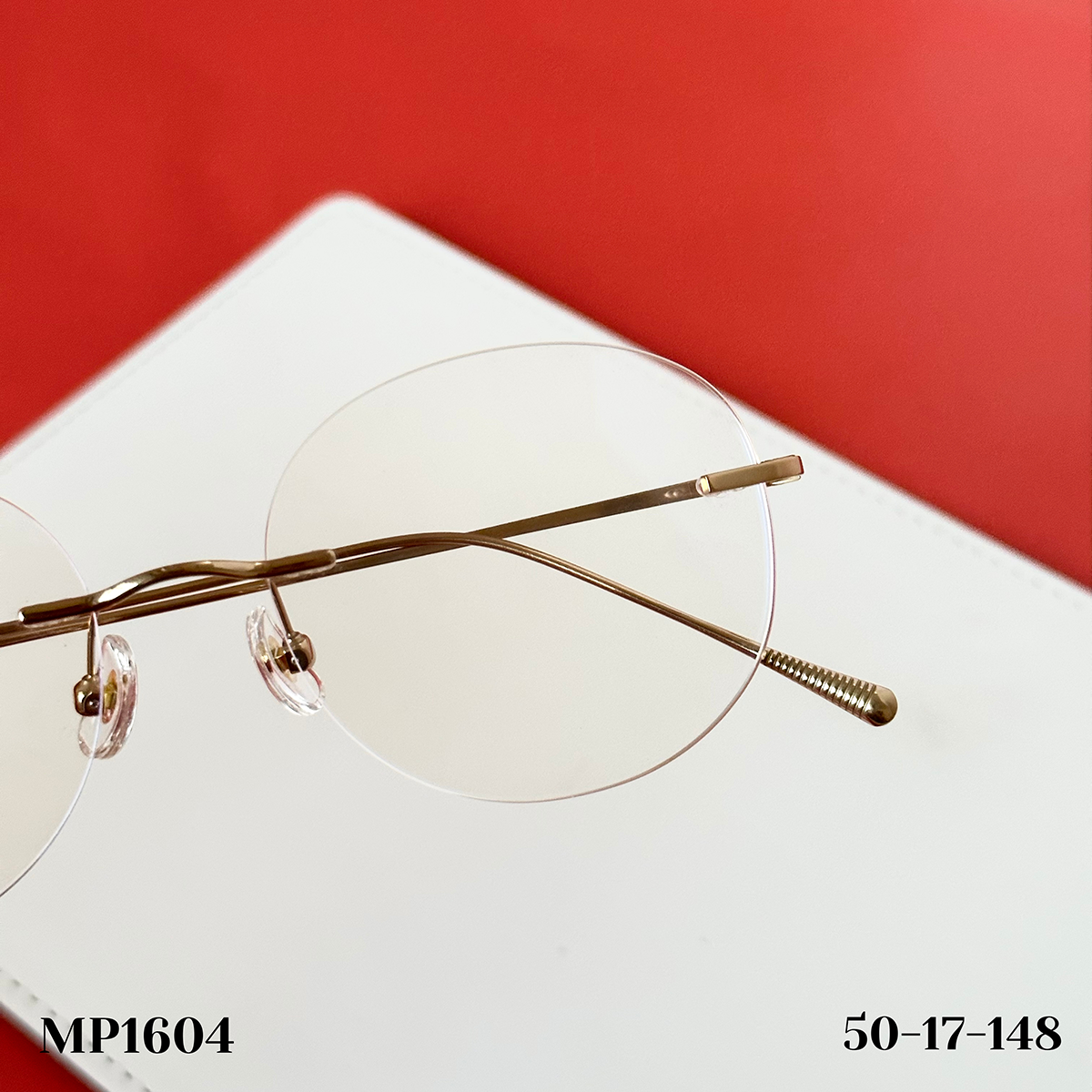 Gọng kính khoan Không viền Titanium Không rỉ Nam Nữ Unisex SGNew 1604