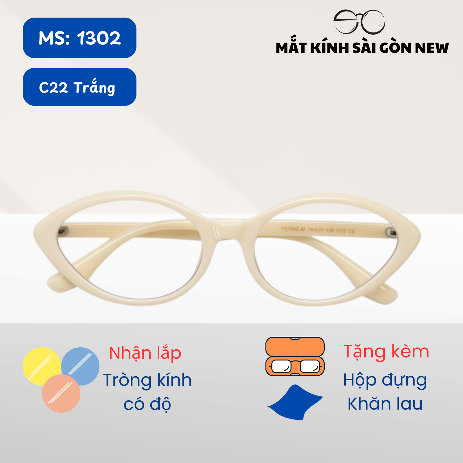 Gọng kính Mắt mèo Nhựa dẻo SGNew 1302