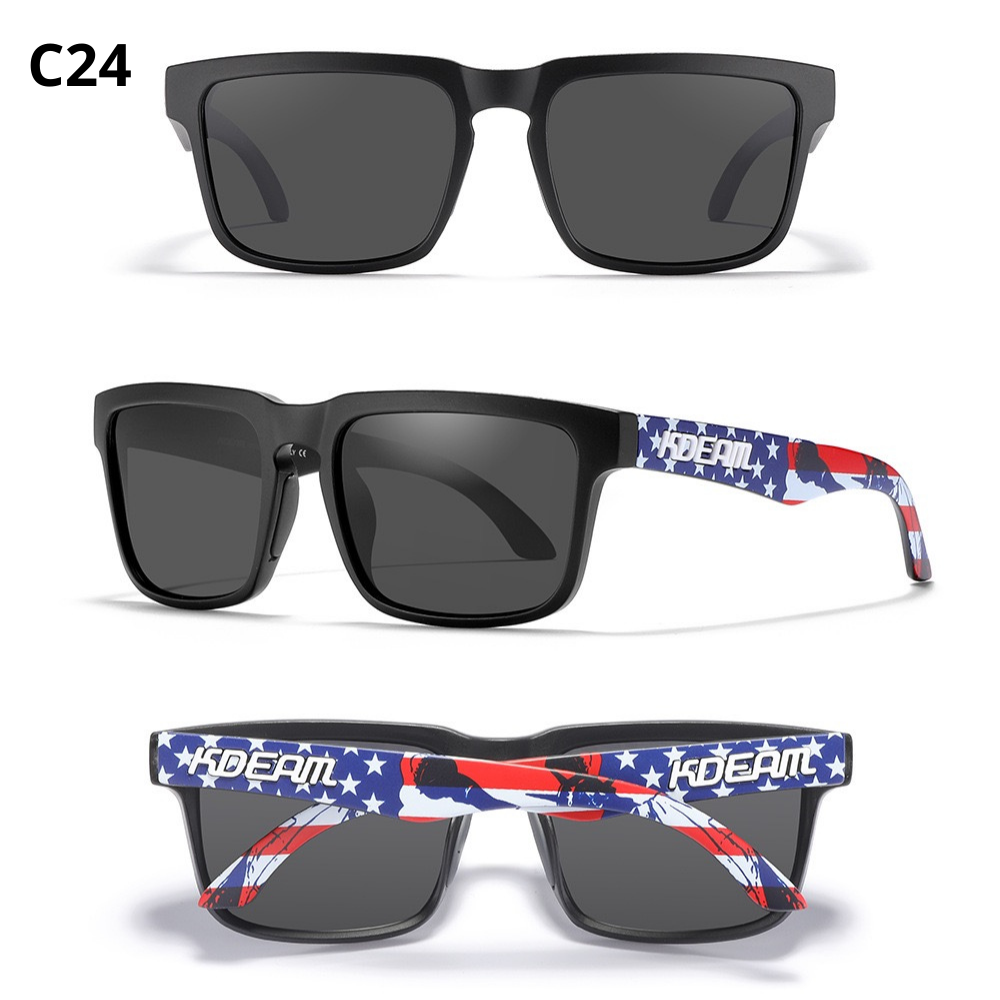 Gọng kính mát Nhựa polycarbonate Polarized UV400 Vuông Nam Nữ Unisex SGNew KD332