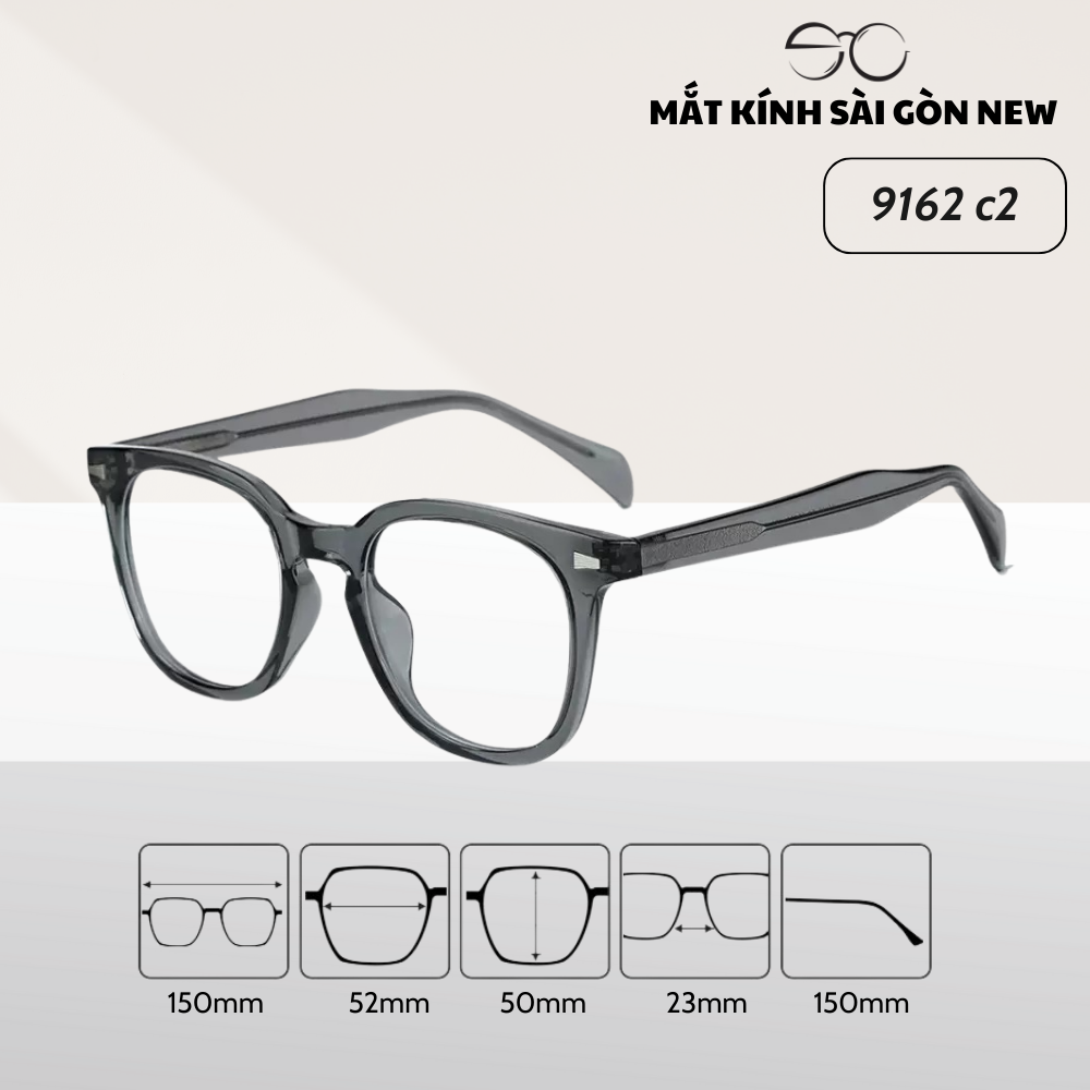 Gọng kính Nhựa dẻo Lõi Kim loại gọng kính Nam cao cấp SGNew 9162