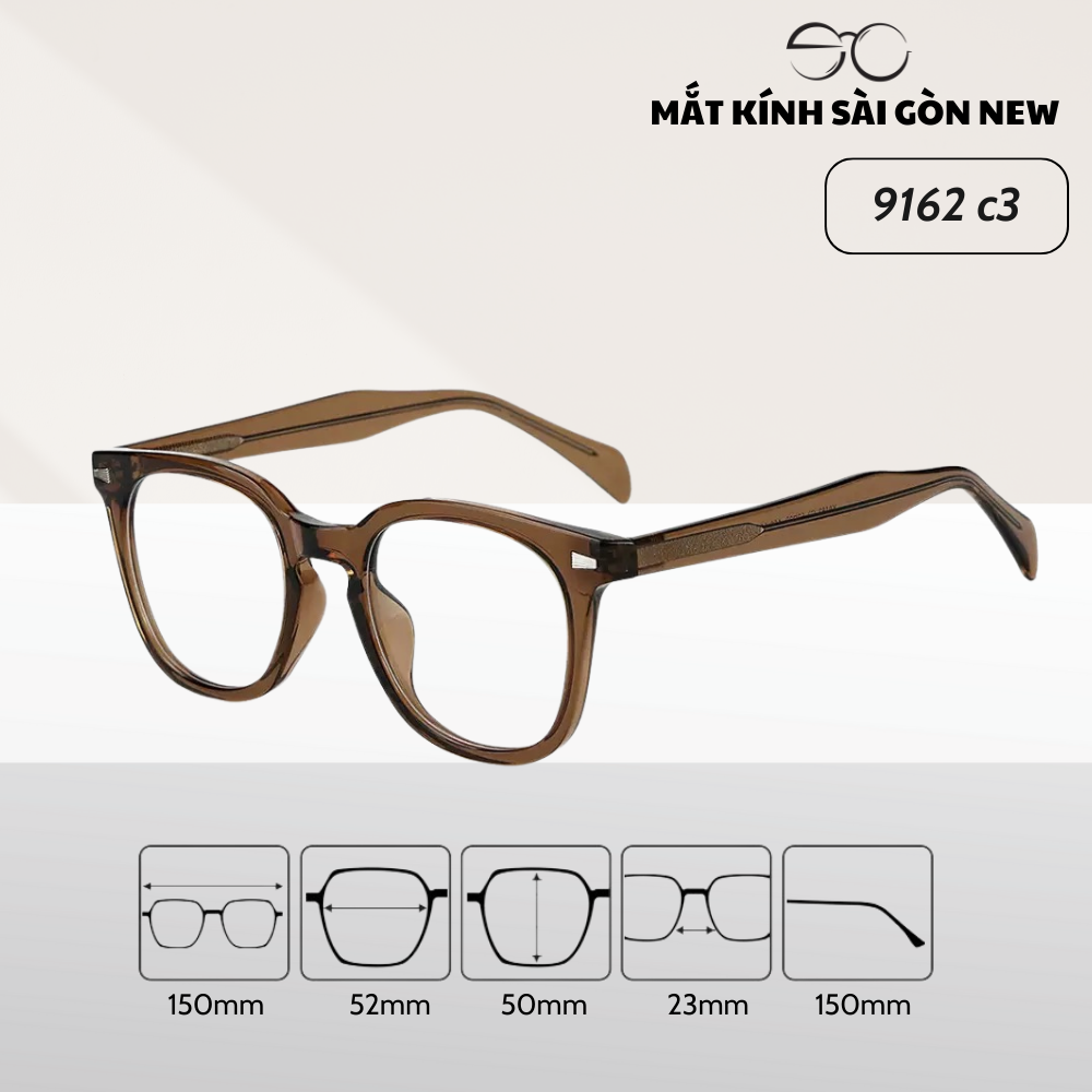 Gọng kính Nhựa dẻo Lõi Kim loại gọng kính Nam cao cấp SGNew 9162