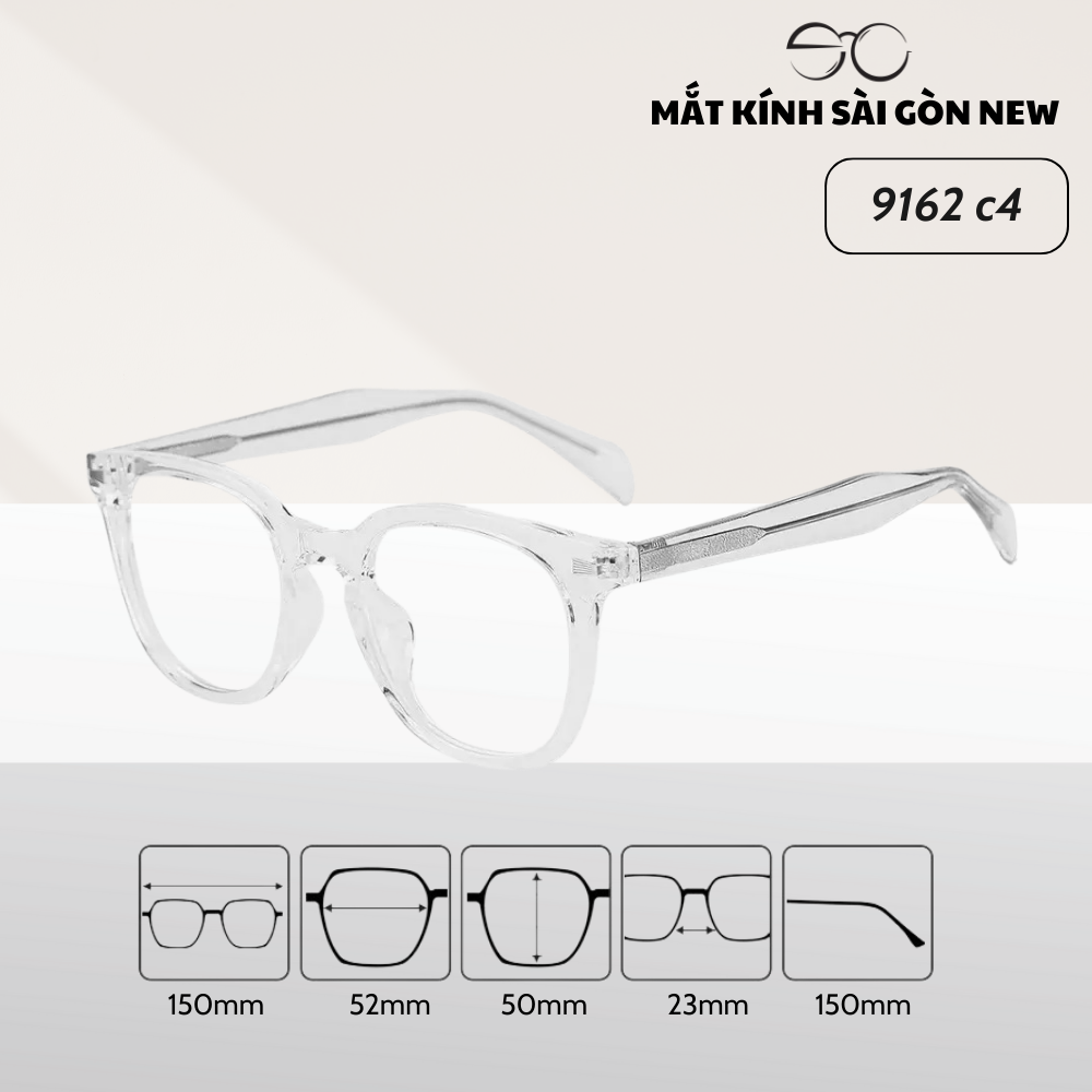 Gọng kính Nhựa dẻo Lõi Kim loại gọng kính Nam cao cấp SGNew 9162